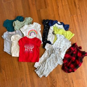 Baby girls shirts/onesies bundle | 12M